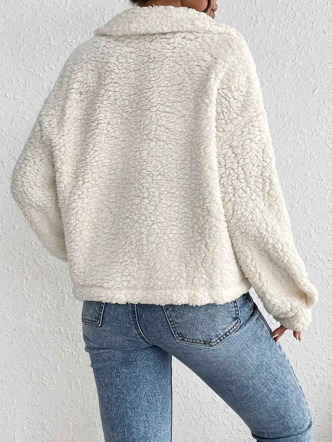 Cozy Sherpa Button-Down Jacket