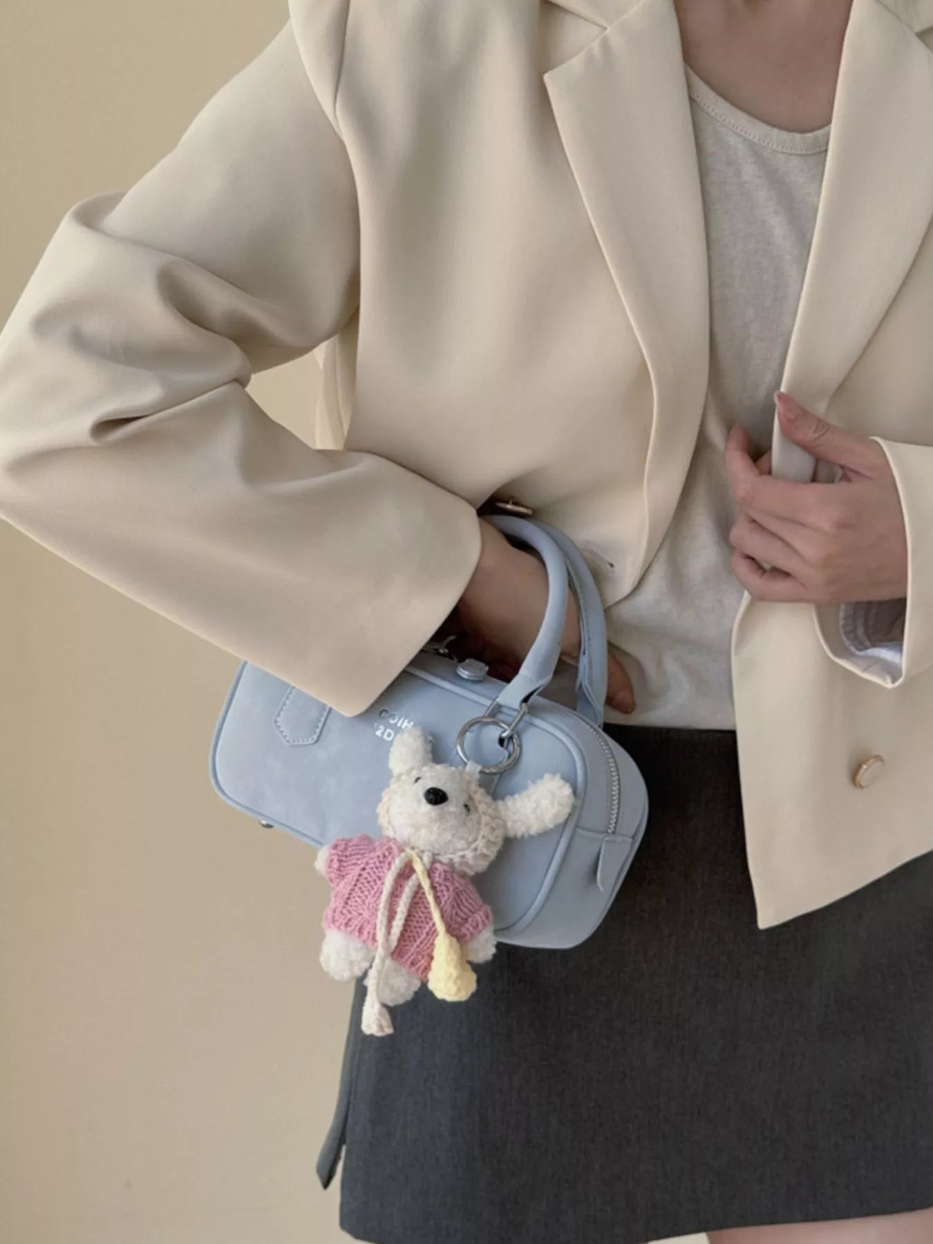 Top Handle Barrel Handbag