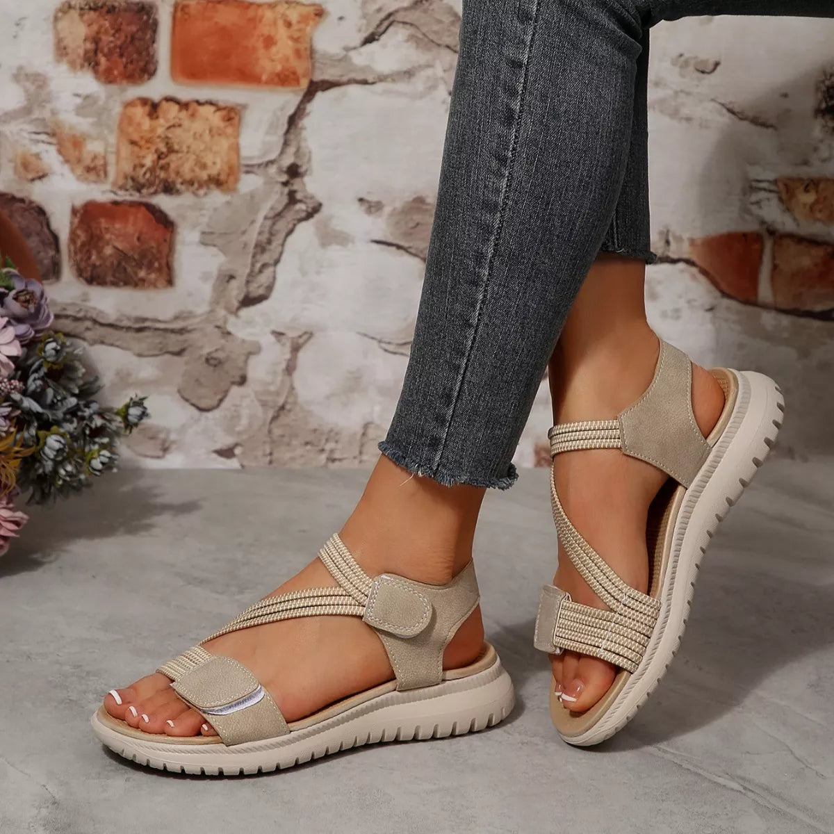 Open Toe Wedge Sandals