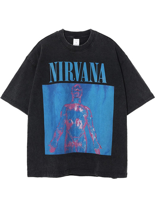 Men's Graphic Round Neck Short Sleeve T-Shirt