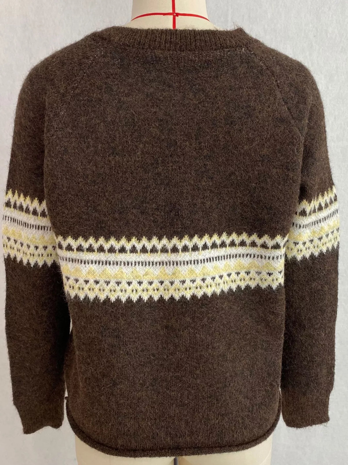 Geometric Button Down Knit Cardigan