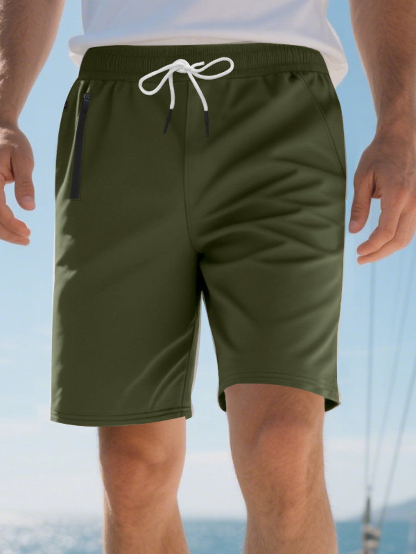 Men's Full Size Drawstring Casual Shorts Plus Size