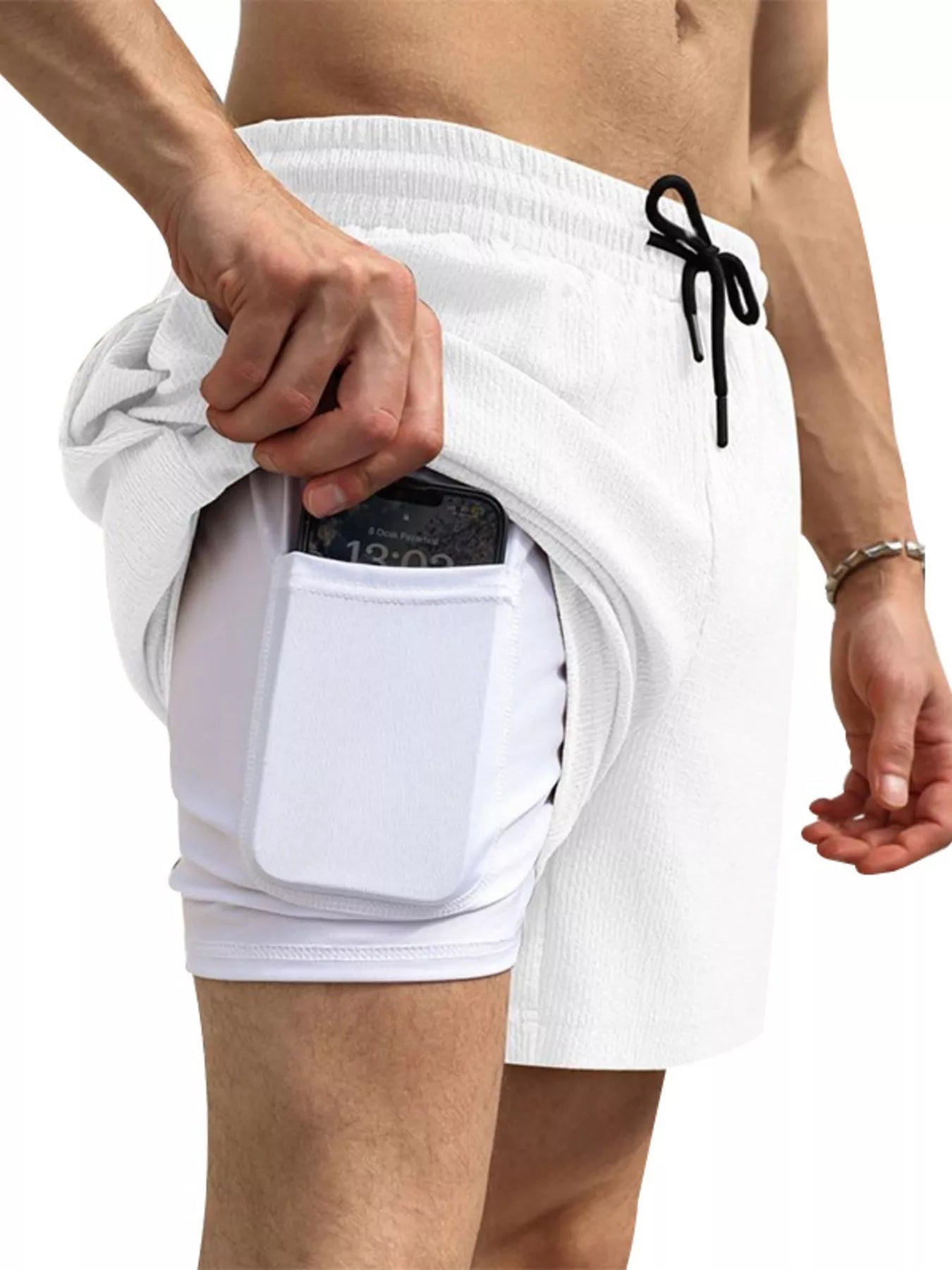 Men's Drawstring Shorts with Pockets