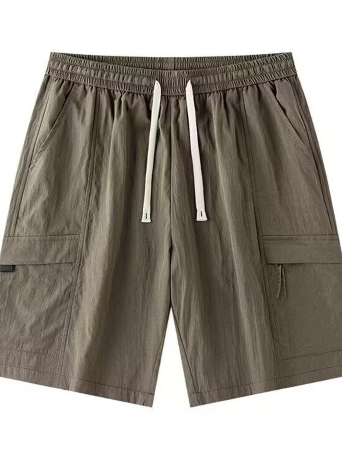 Men's Plus Size Drawstring Relaxed Fit Cargo Shorts