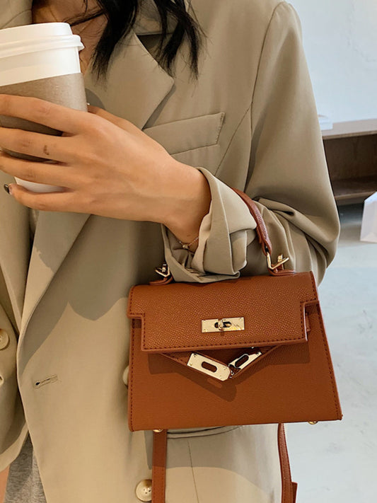 Adjustable Strap Flap Crossbody Bag