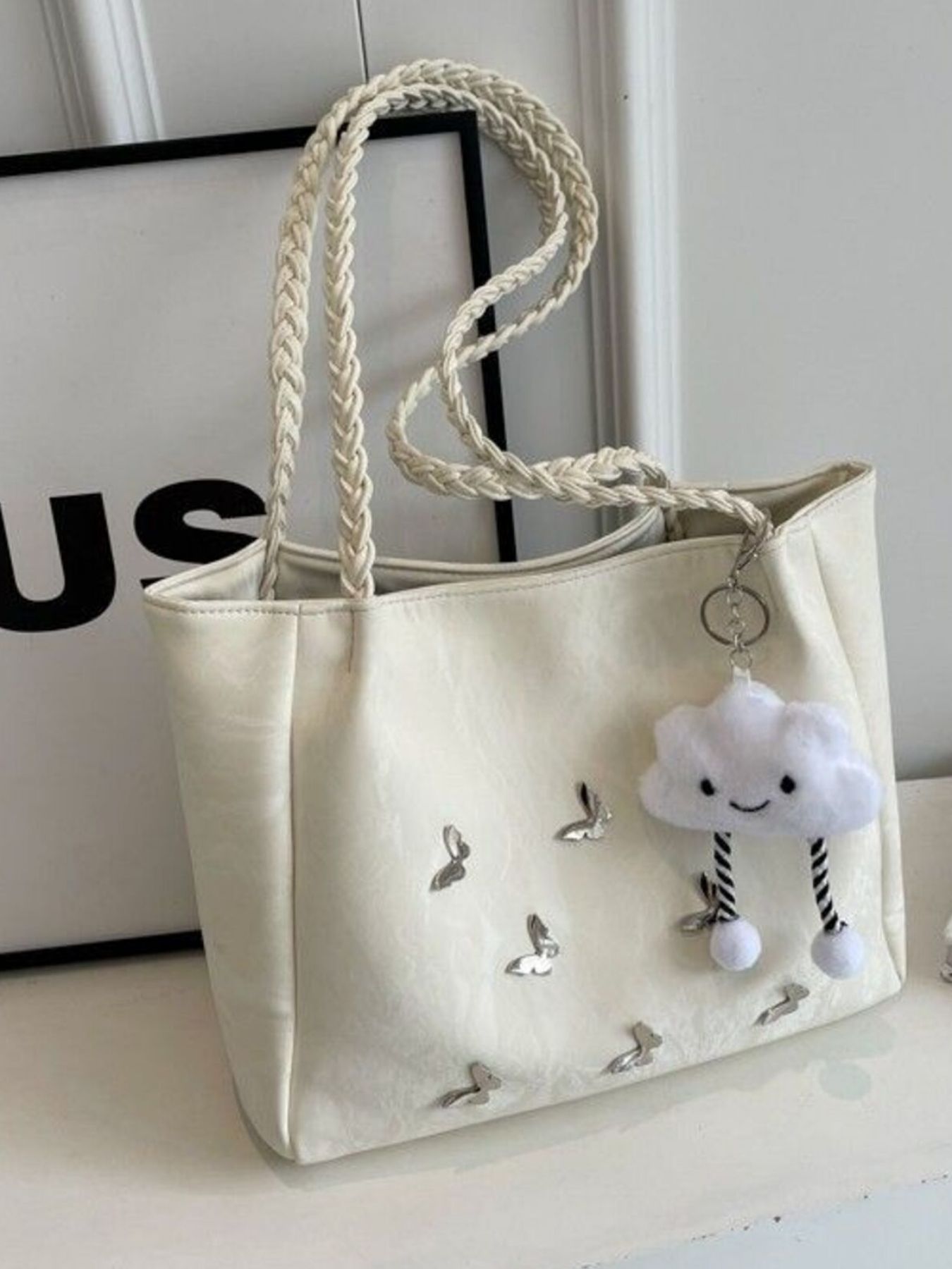 Butterfly Pattern Tote Bag