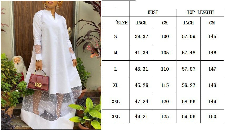 Women's Long-sleeved Hollow-out Collar Solid Color Dress