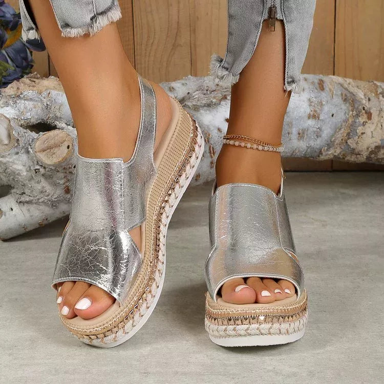 Open Toe Wedge Sandals