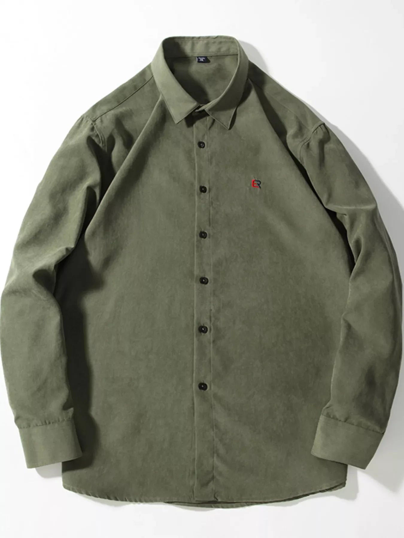Men's Full Size Casual Button Up Long Sleeve Shirt Plus Size