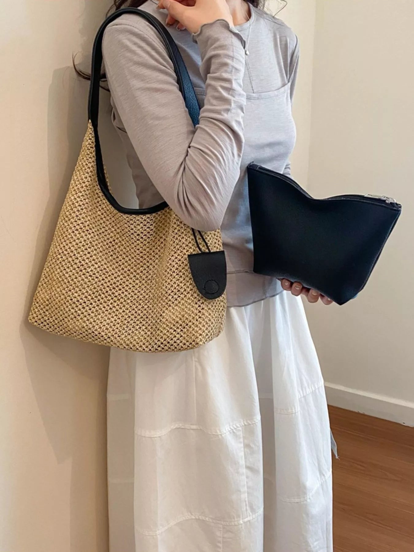 Straw Woven Shoulder Bag