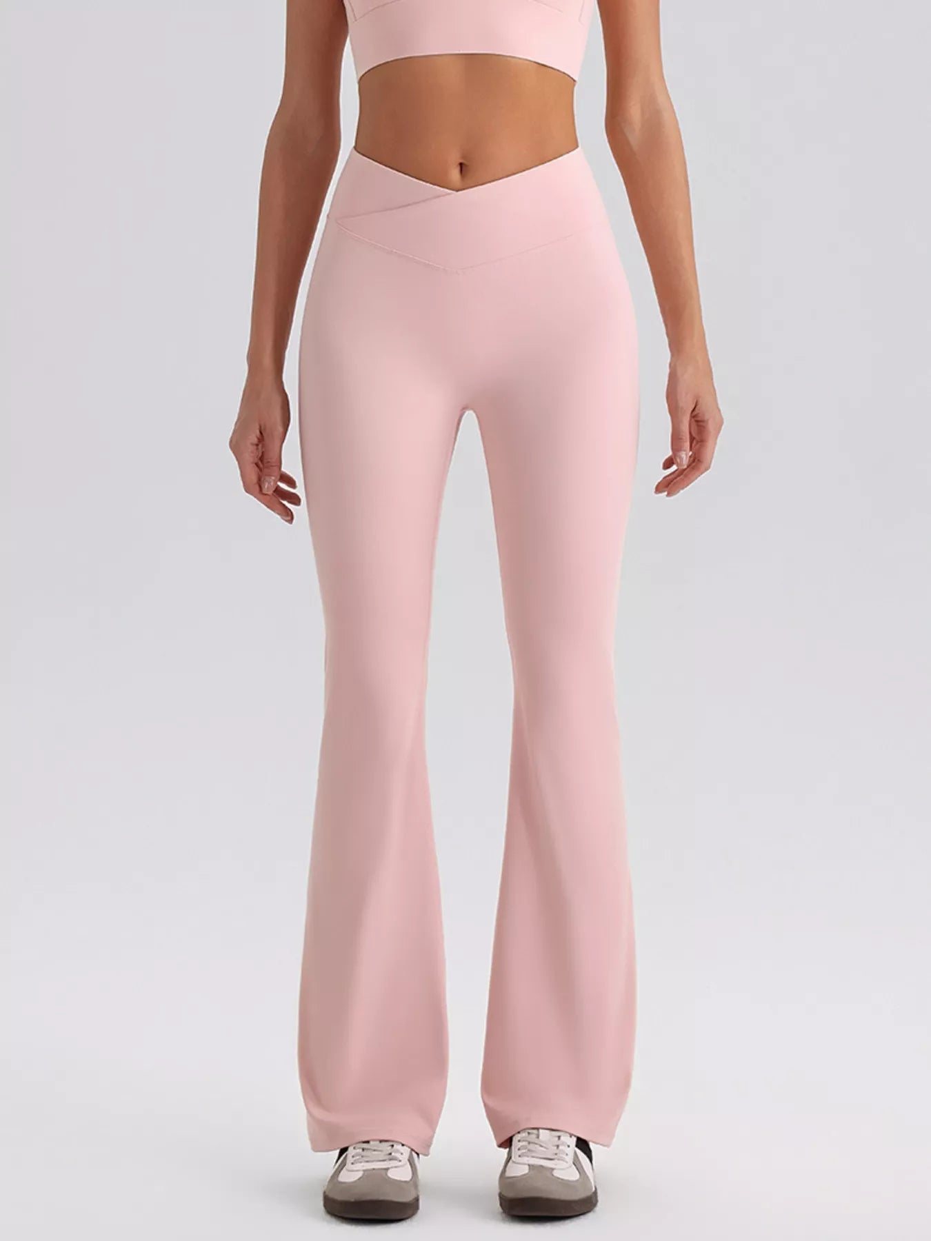Seamless Criss-Cross V-Neck Tank and Leggings Active Set