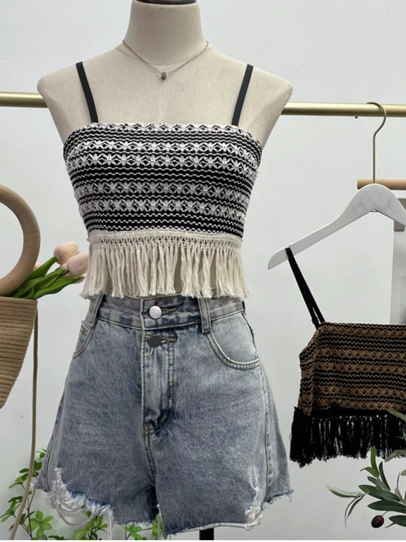 Fringe Knit Cami
