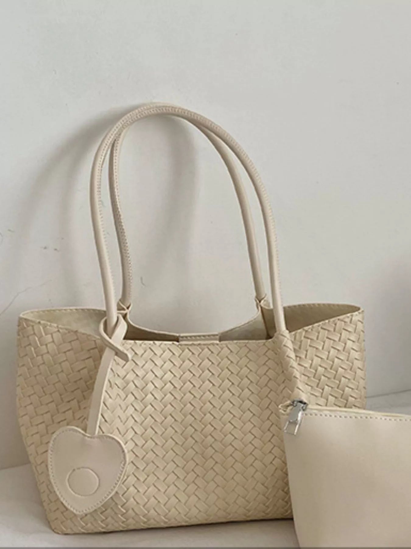 Woven Tote Shoulder Bag