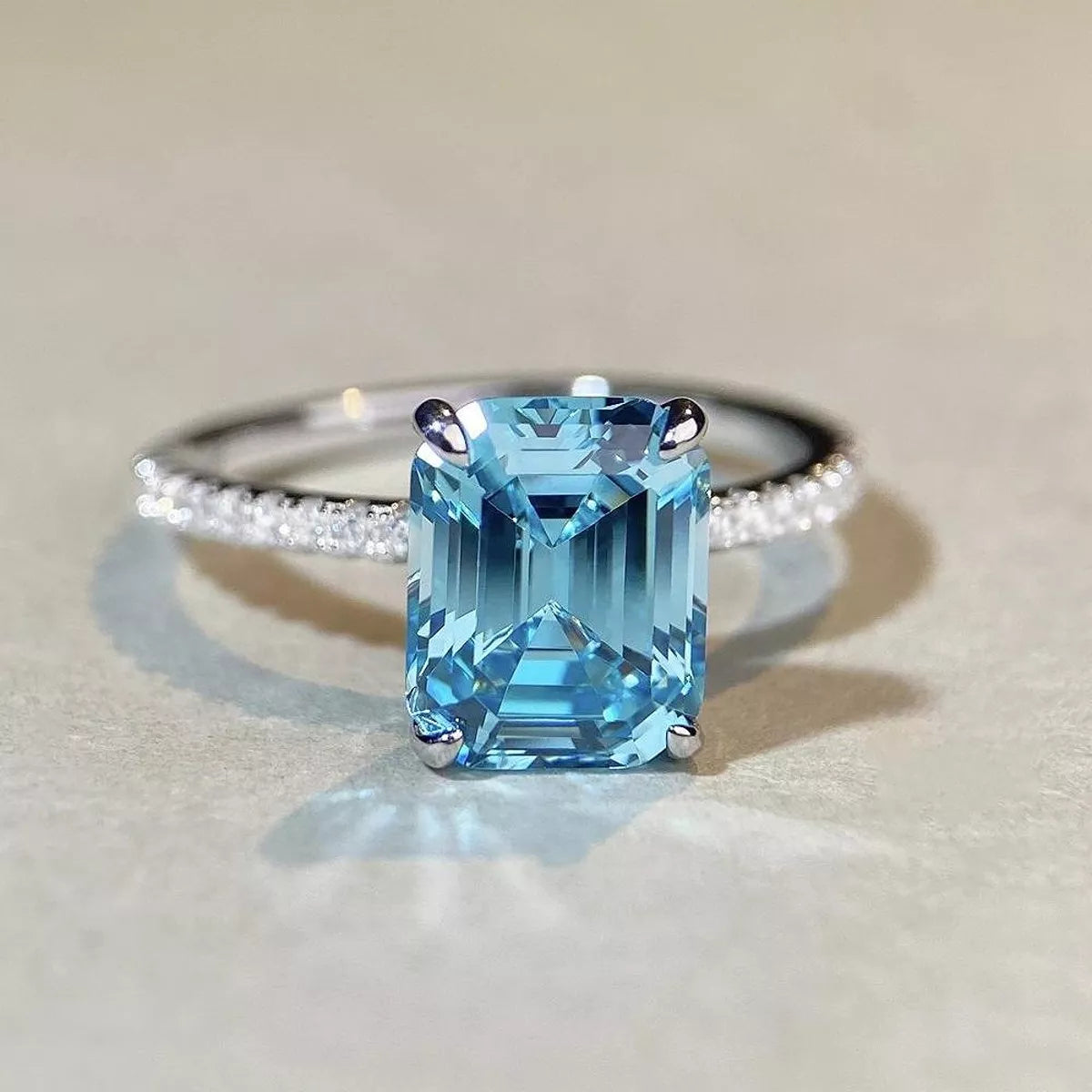 925 Sterling Silver Rectangle Ring