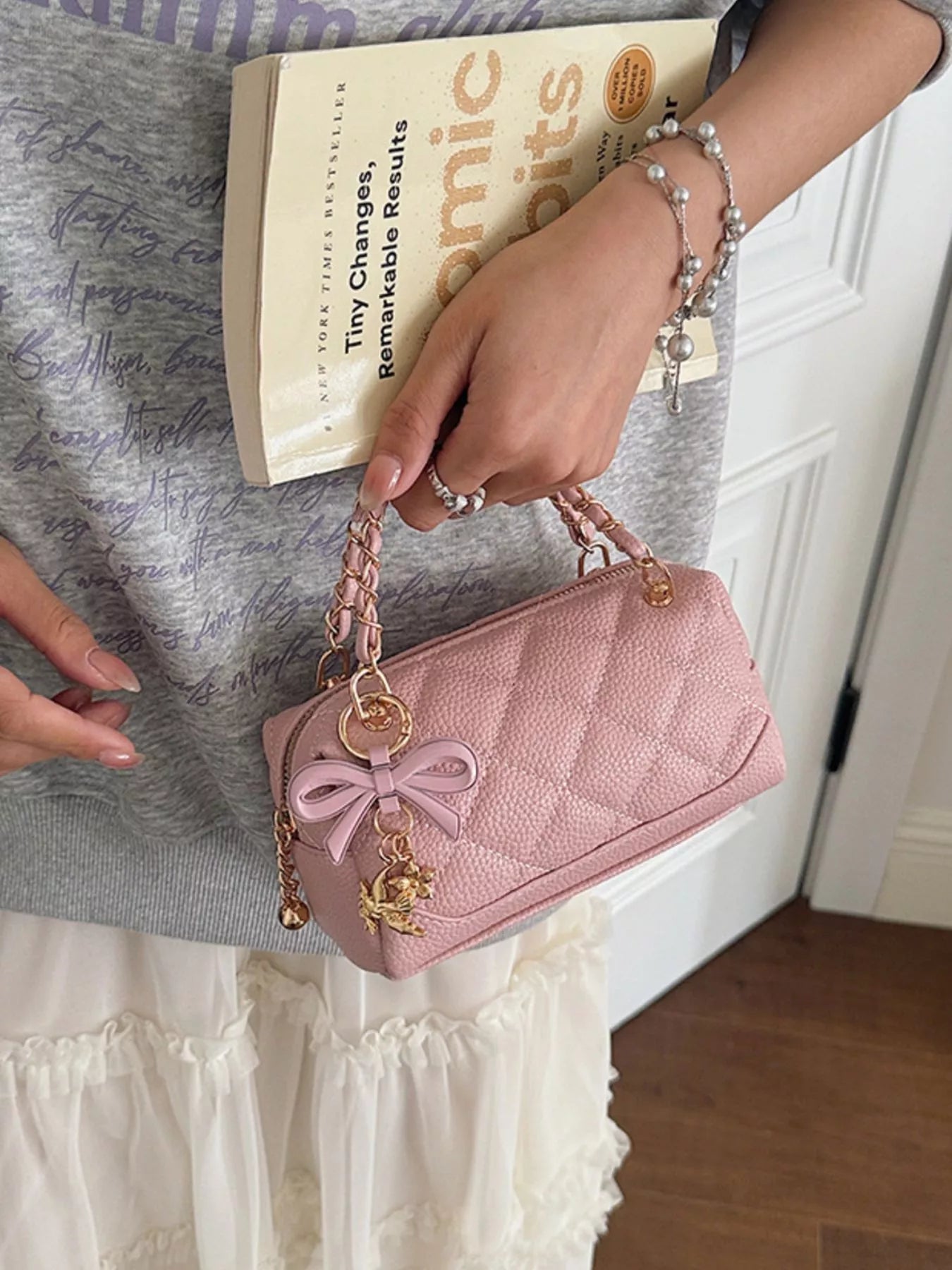 Quilted Chain Crossbody Bag