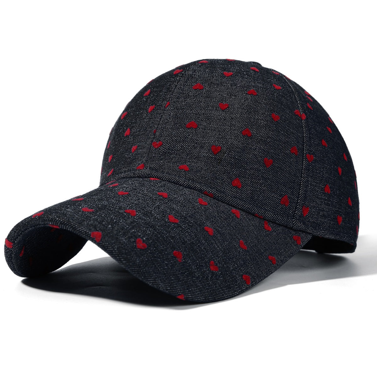 Heart-Patterned Casual Baseball Cap