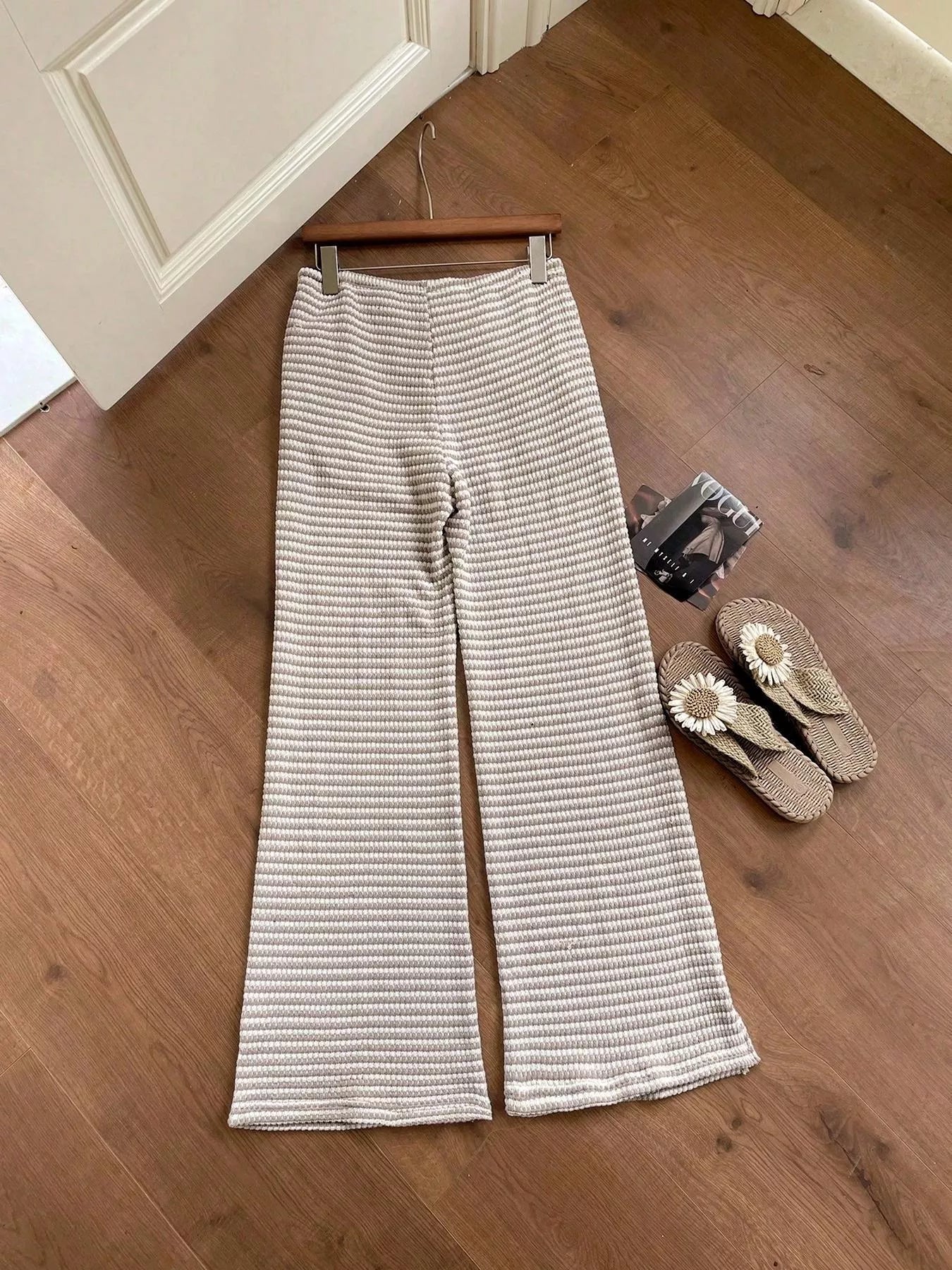 Drawstring Wide Leg Pants
