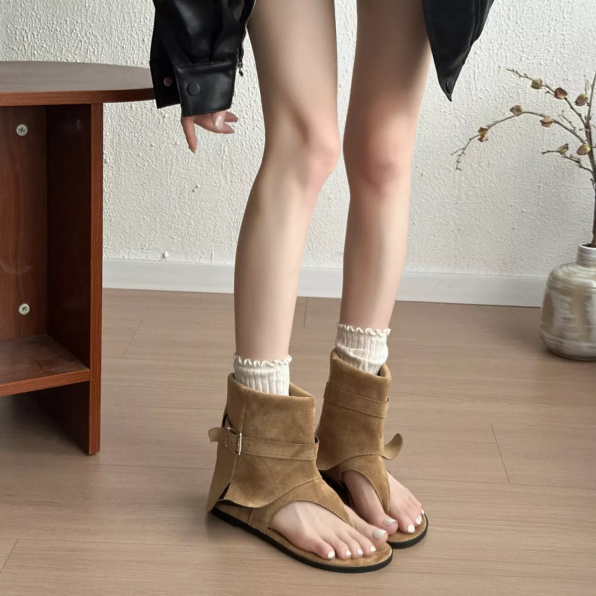 Toe Post Buckle Sandals