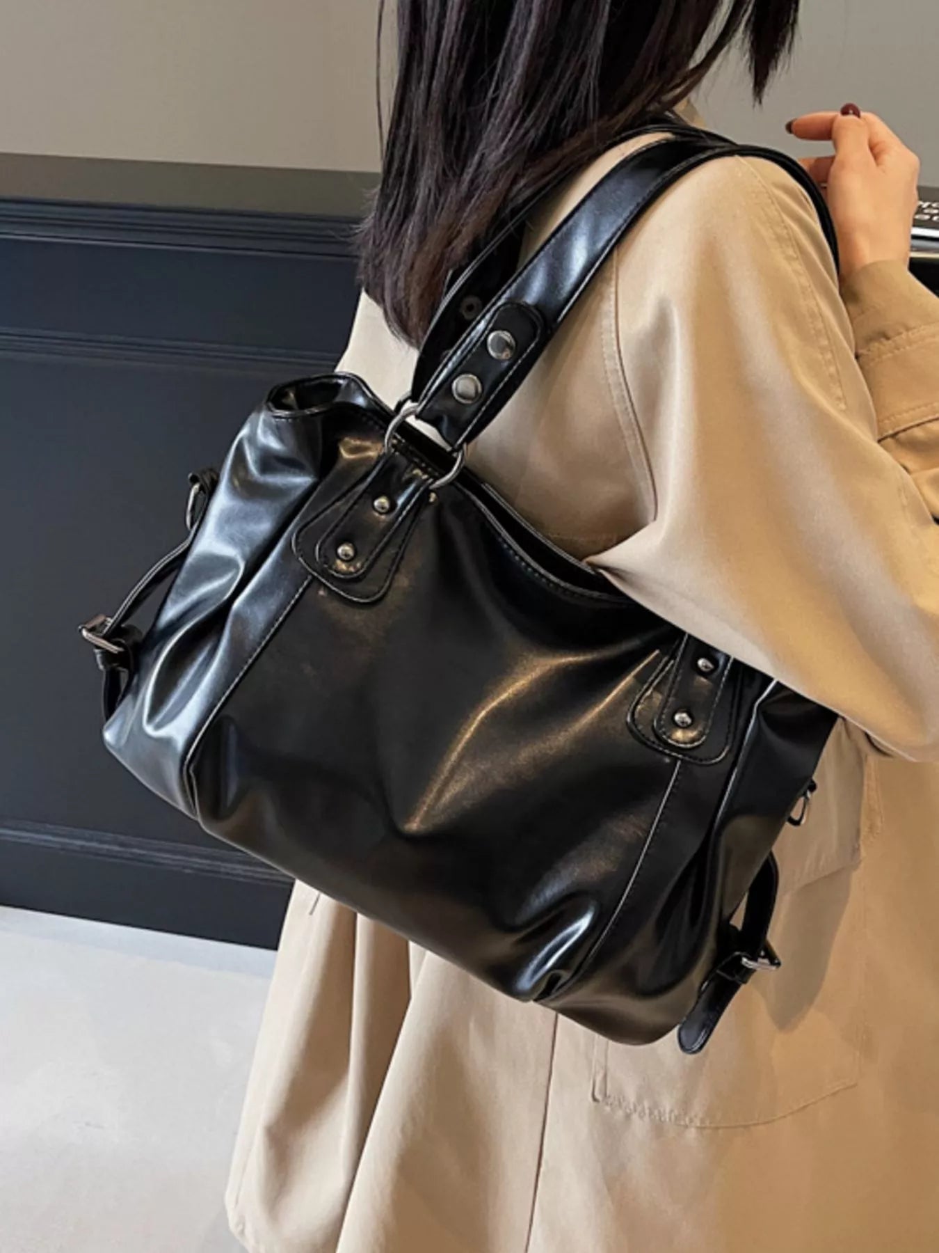 Vintage Style Leather Handbag