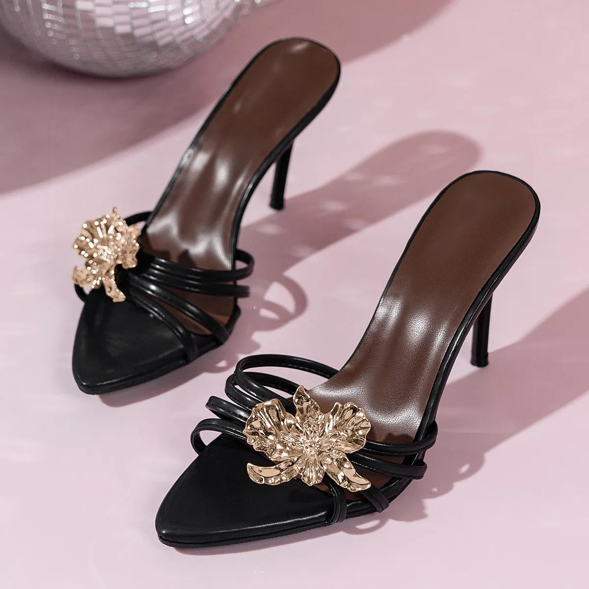 Peep Toe High Heel Sandals