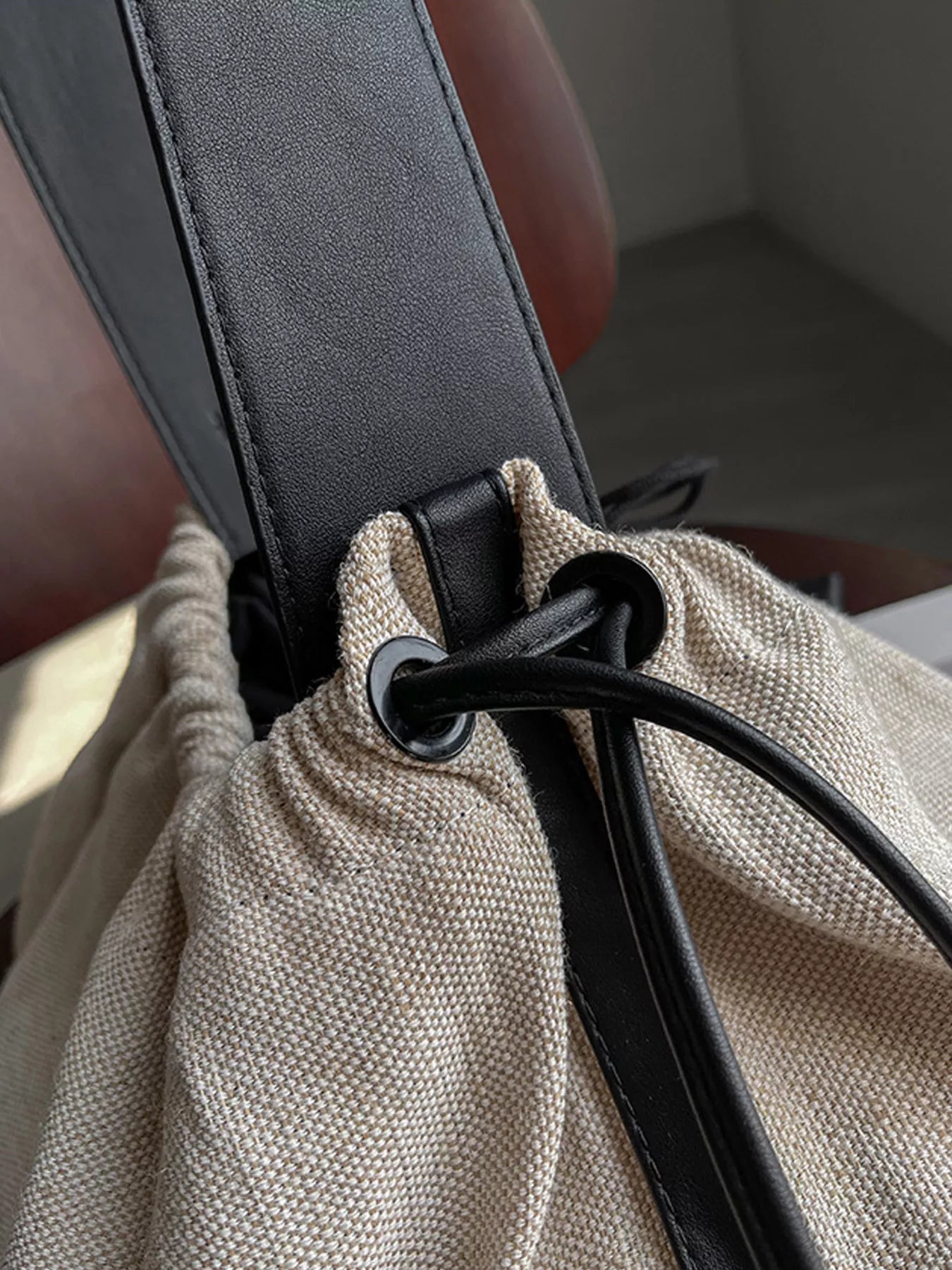 Drawstring Closure Handbag