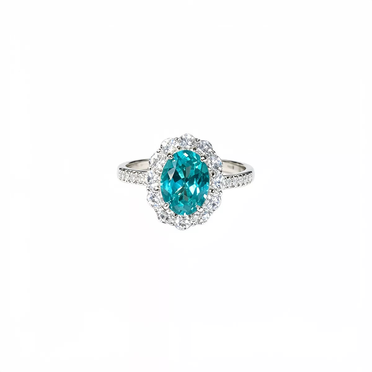925 Sterling Silver Emerald Ring