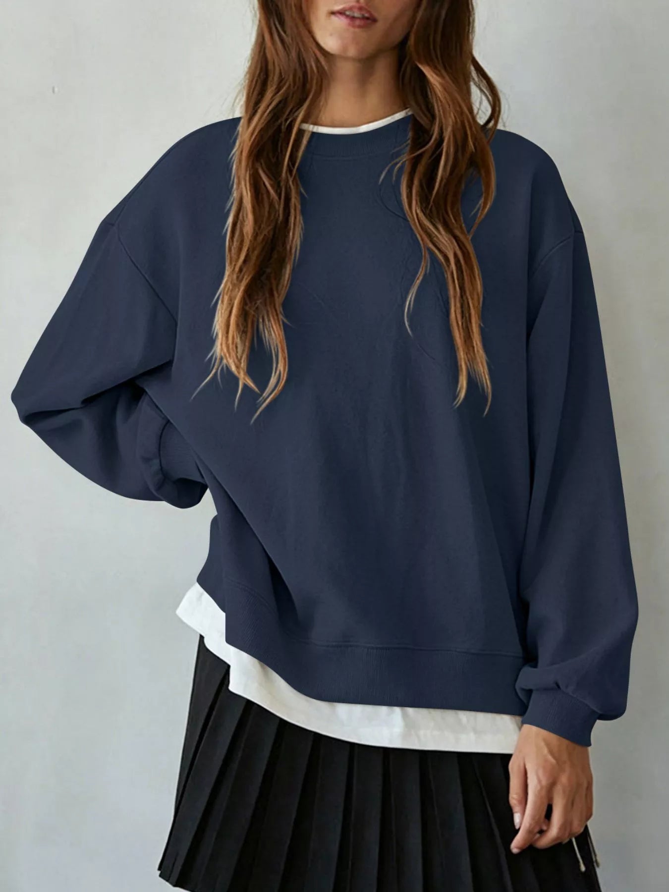 Oversized Crew Neck Sweatshirt