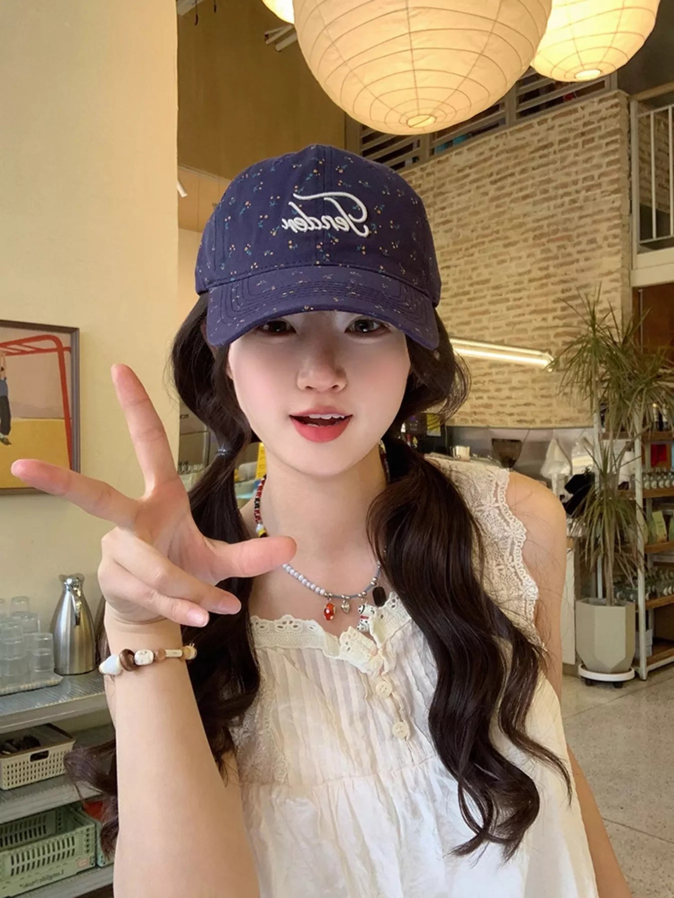 Floral Embroidered Baseball Cap