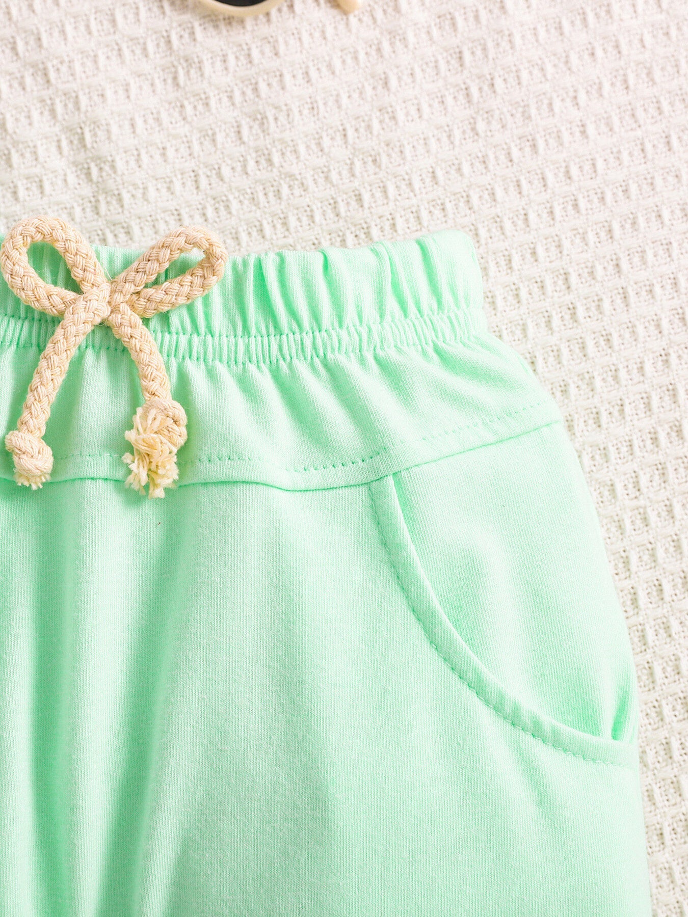 Children's Tropical Palm Print Tank Top & Shorts Set