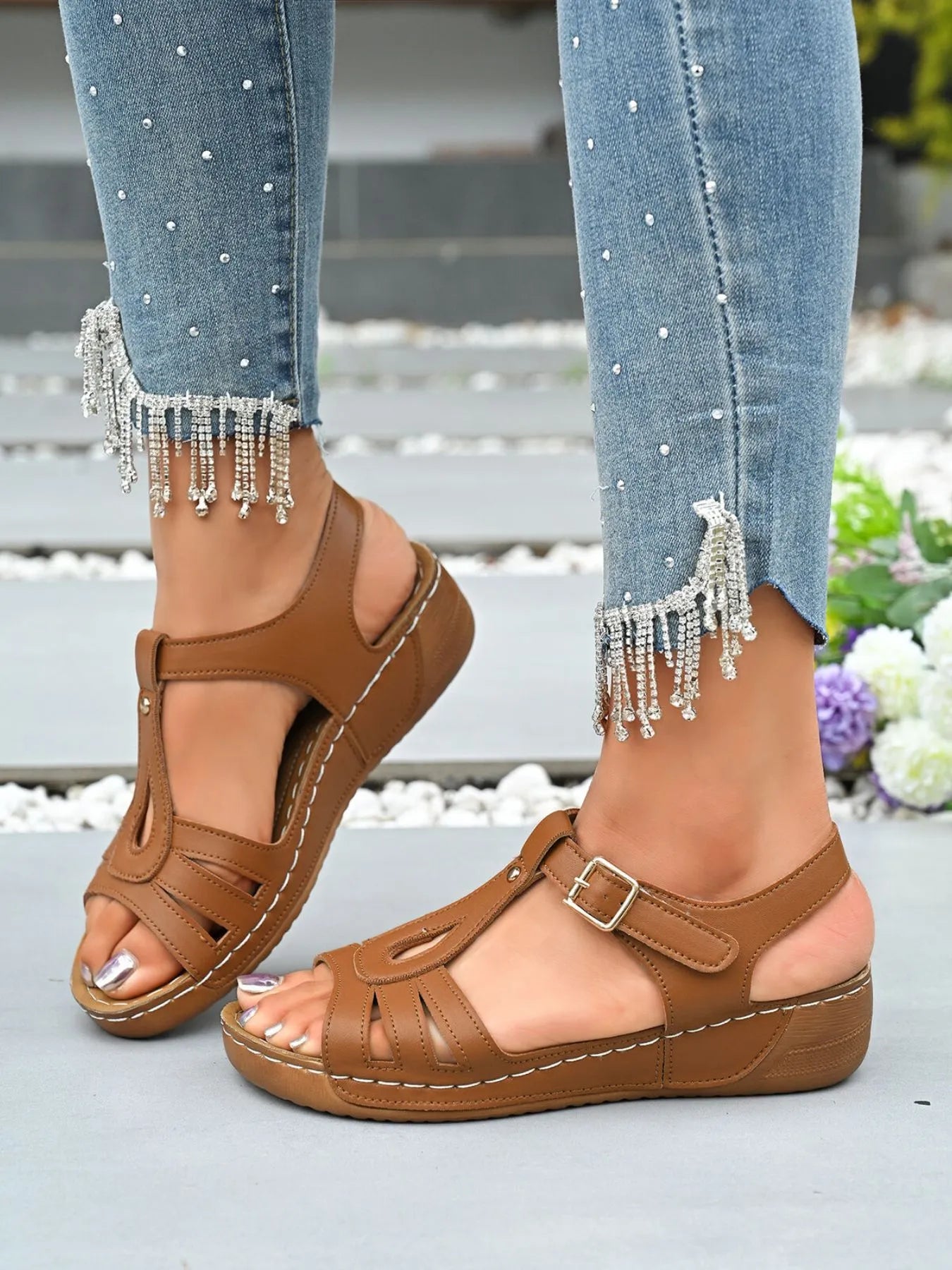 Open Toe Wedge Sandals