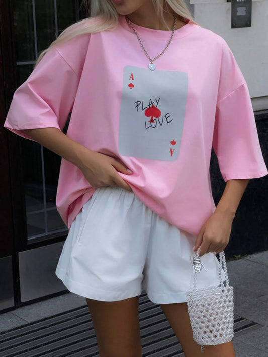 Graphic Round Neck Half Sleeve T-Shirt