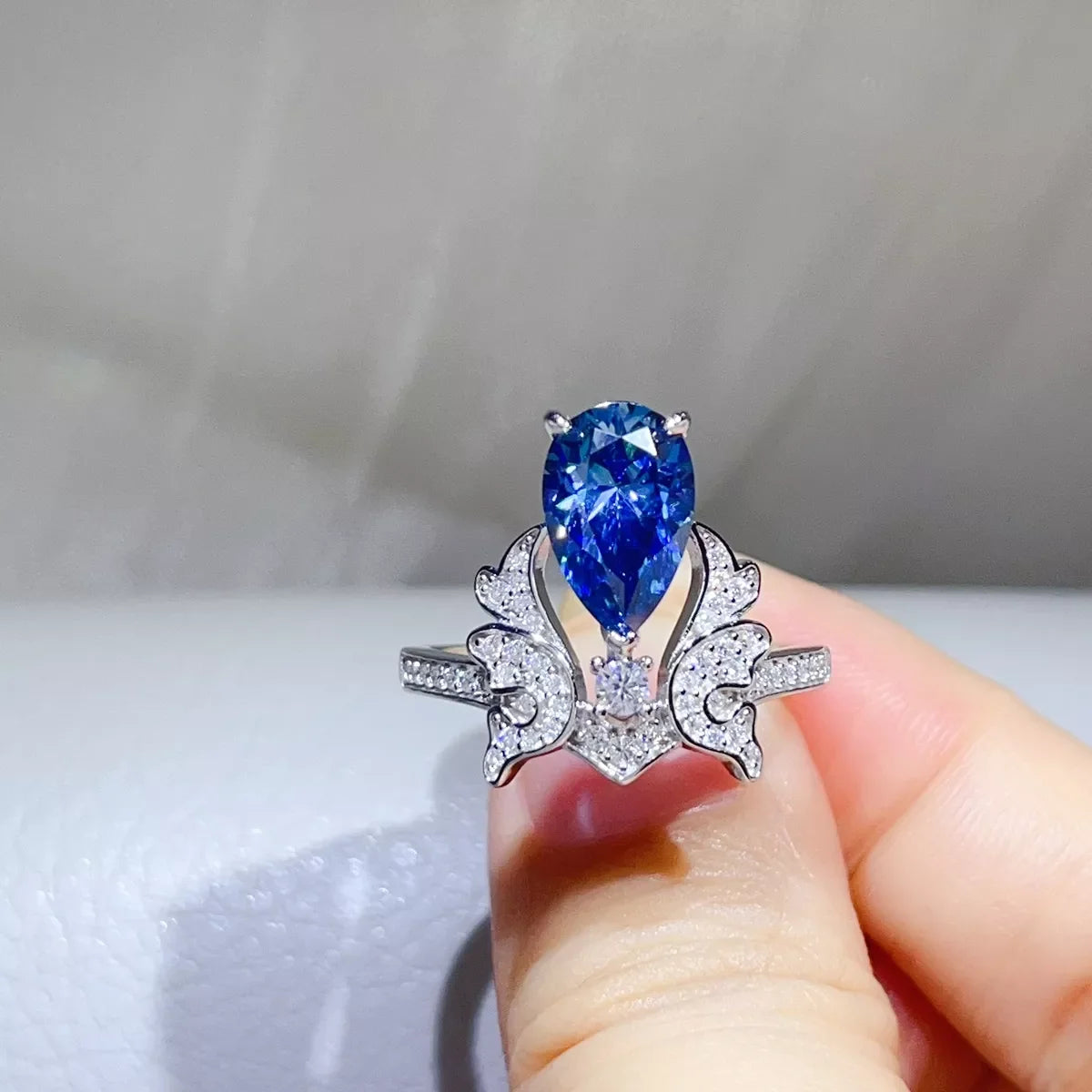 3 Carat 925 Sterling Silver Moissanite Ring
