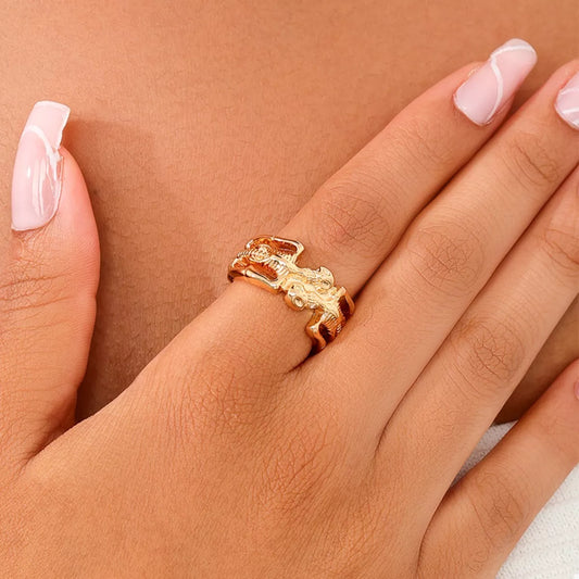 Halloween Skull Alloy Ring