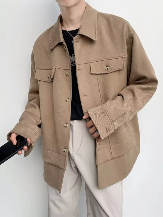 Men's Casual Button-Down Jacket