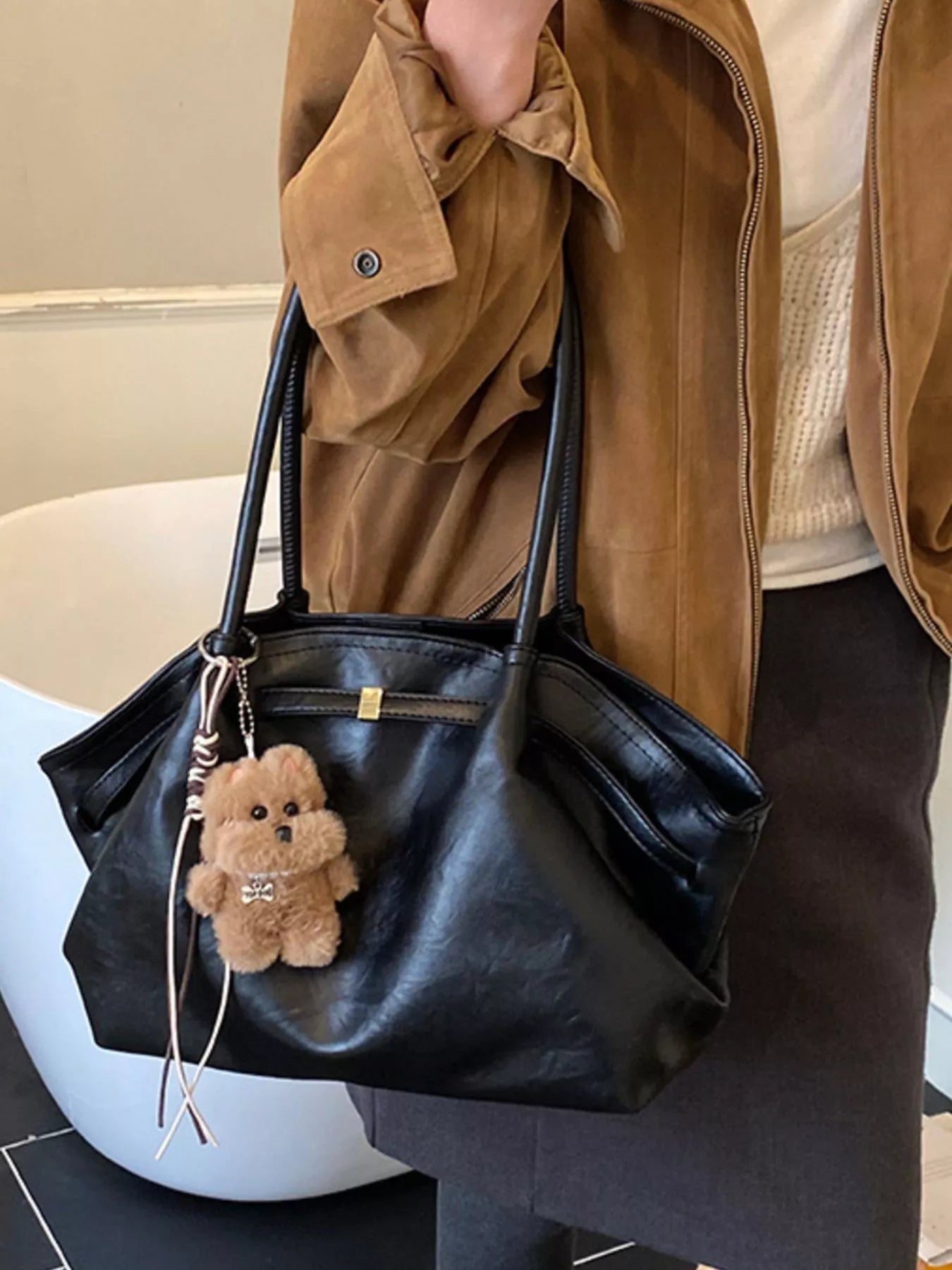 PU Leather Shoulder Bag