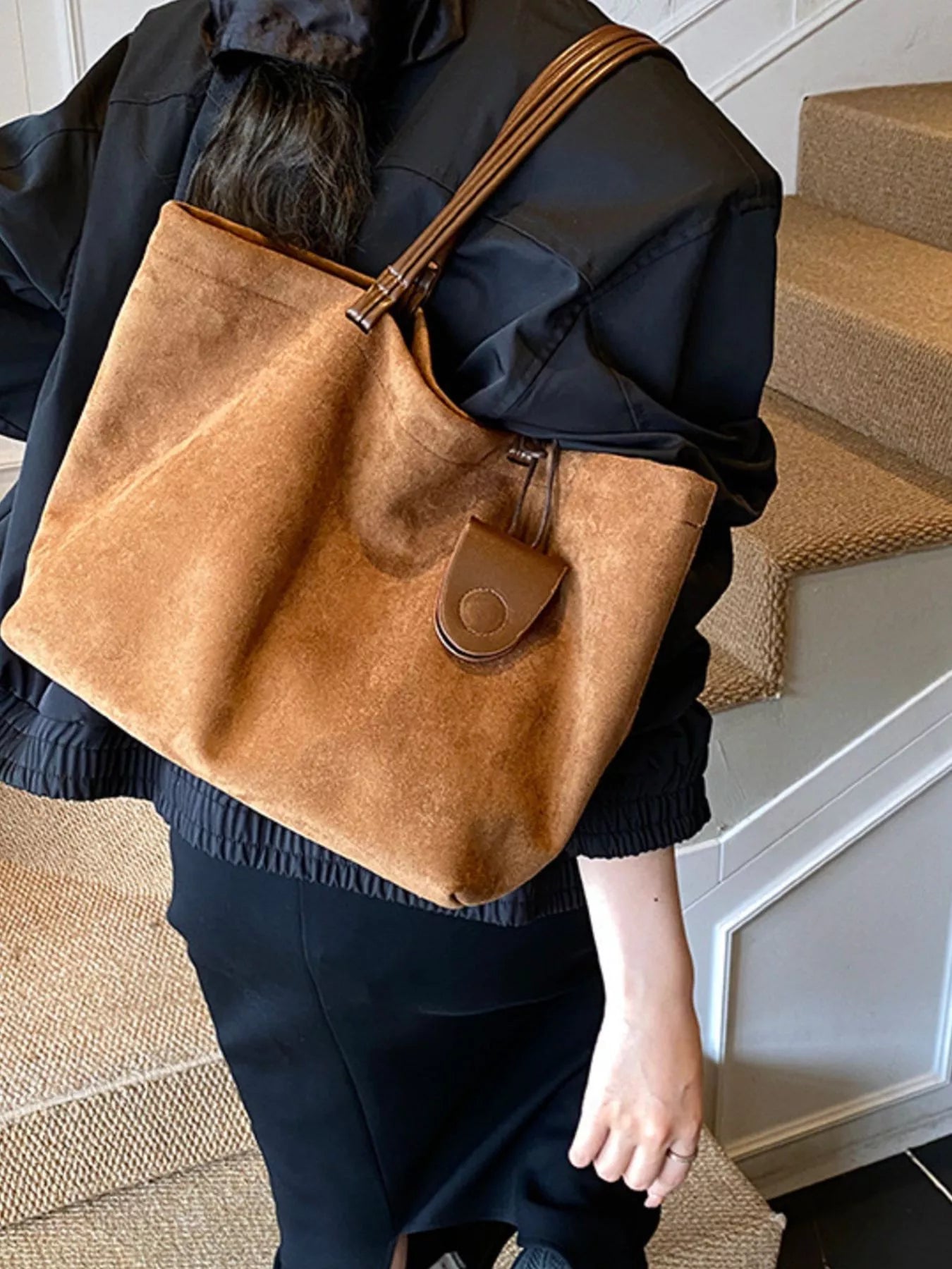 Classic Suede Tote Bag