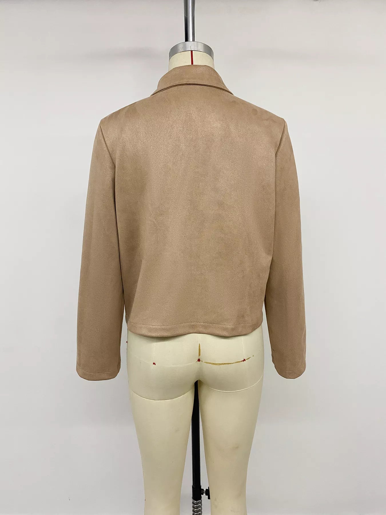 Collared Neck Button Up Jacket