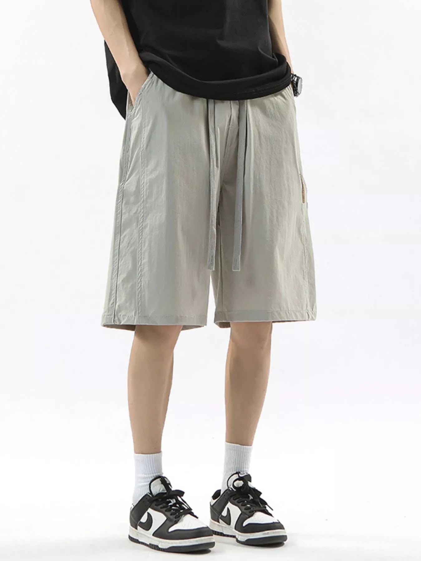 Men's Full Size Drawstring Casual Loose-Fit Pants Plus Size