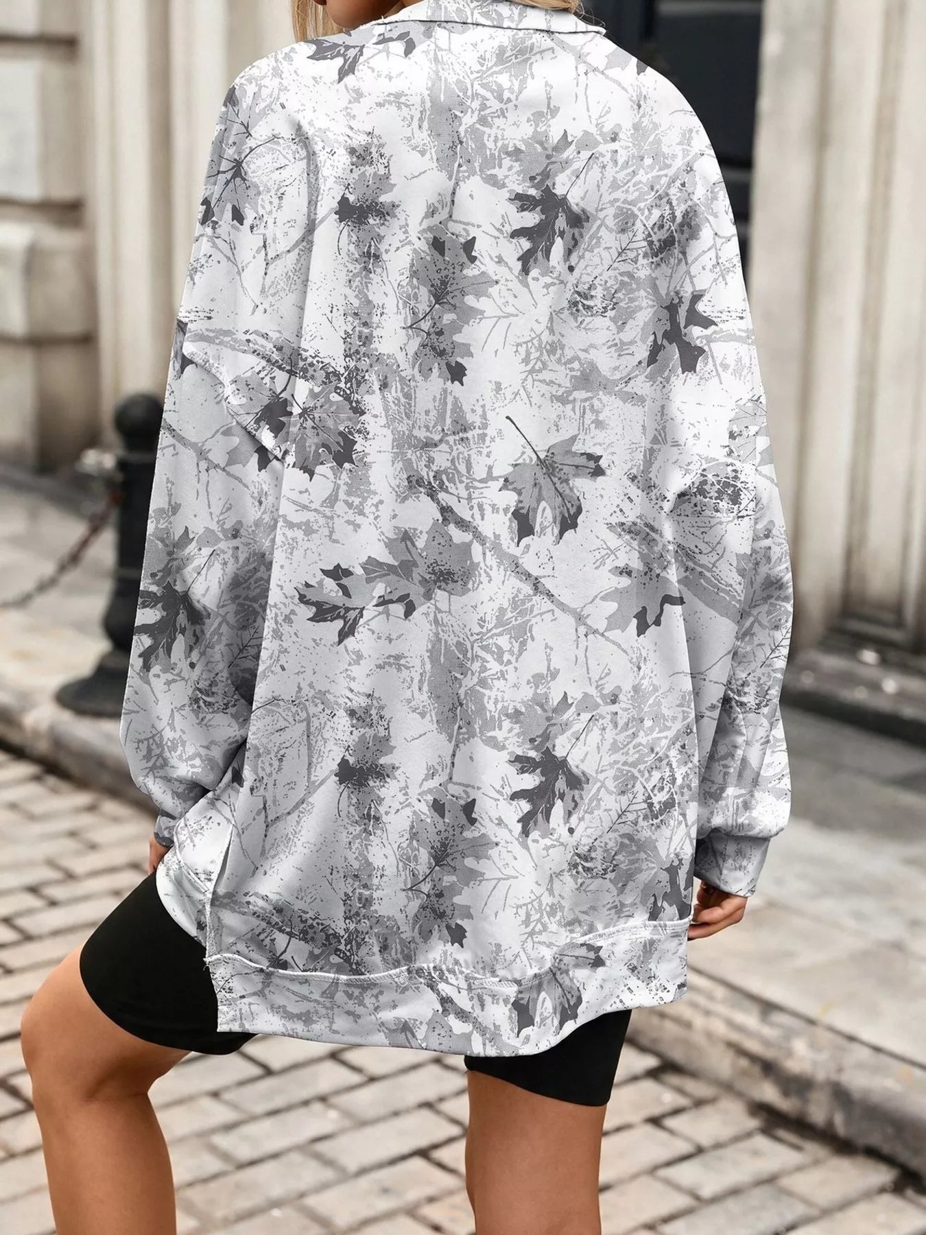 Printed Round Neck Sweatshirt