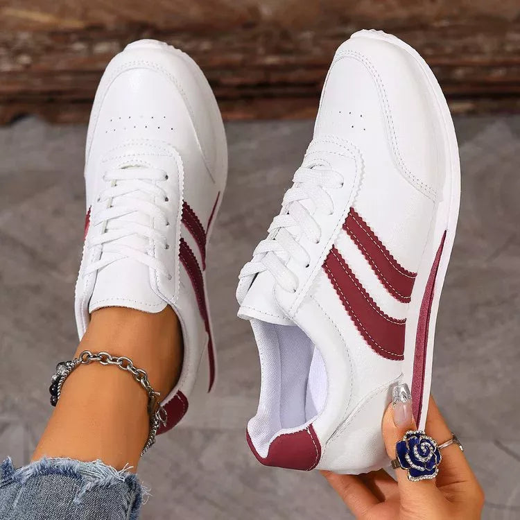Round Toe Lace Up Sneakers