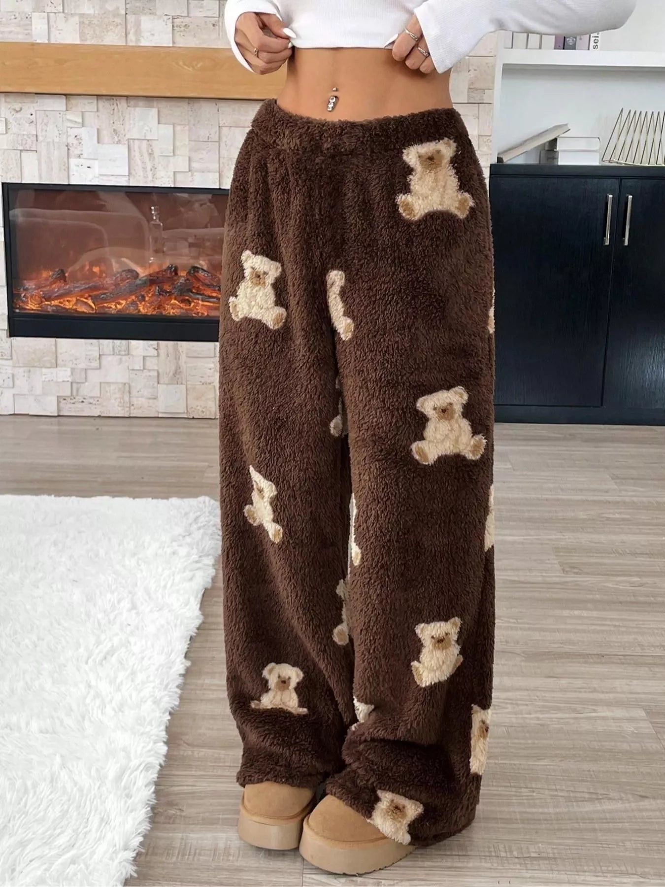 Drawstring Wide Leg Pants