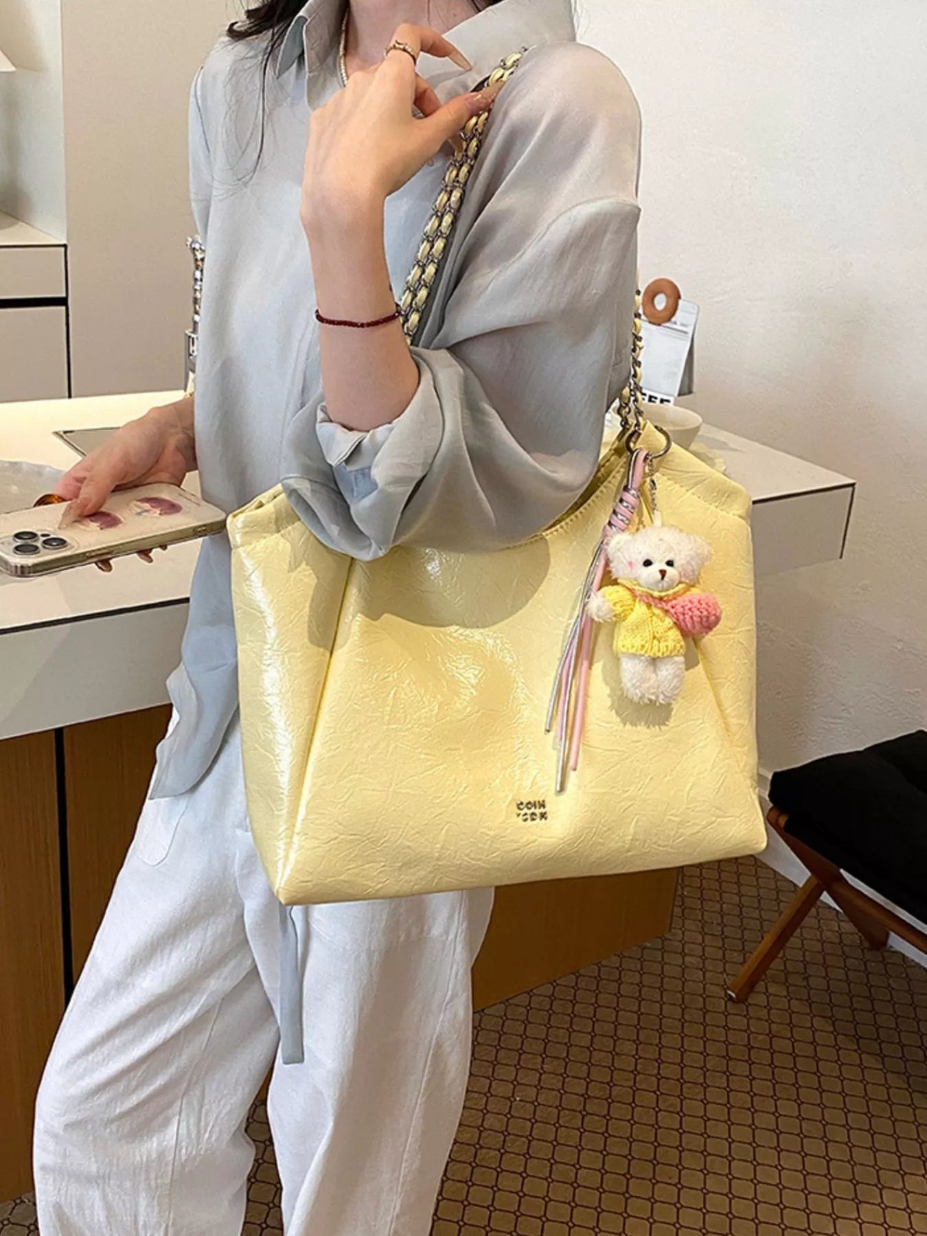 PU Leather Shoulder Bag