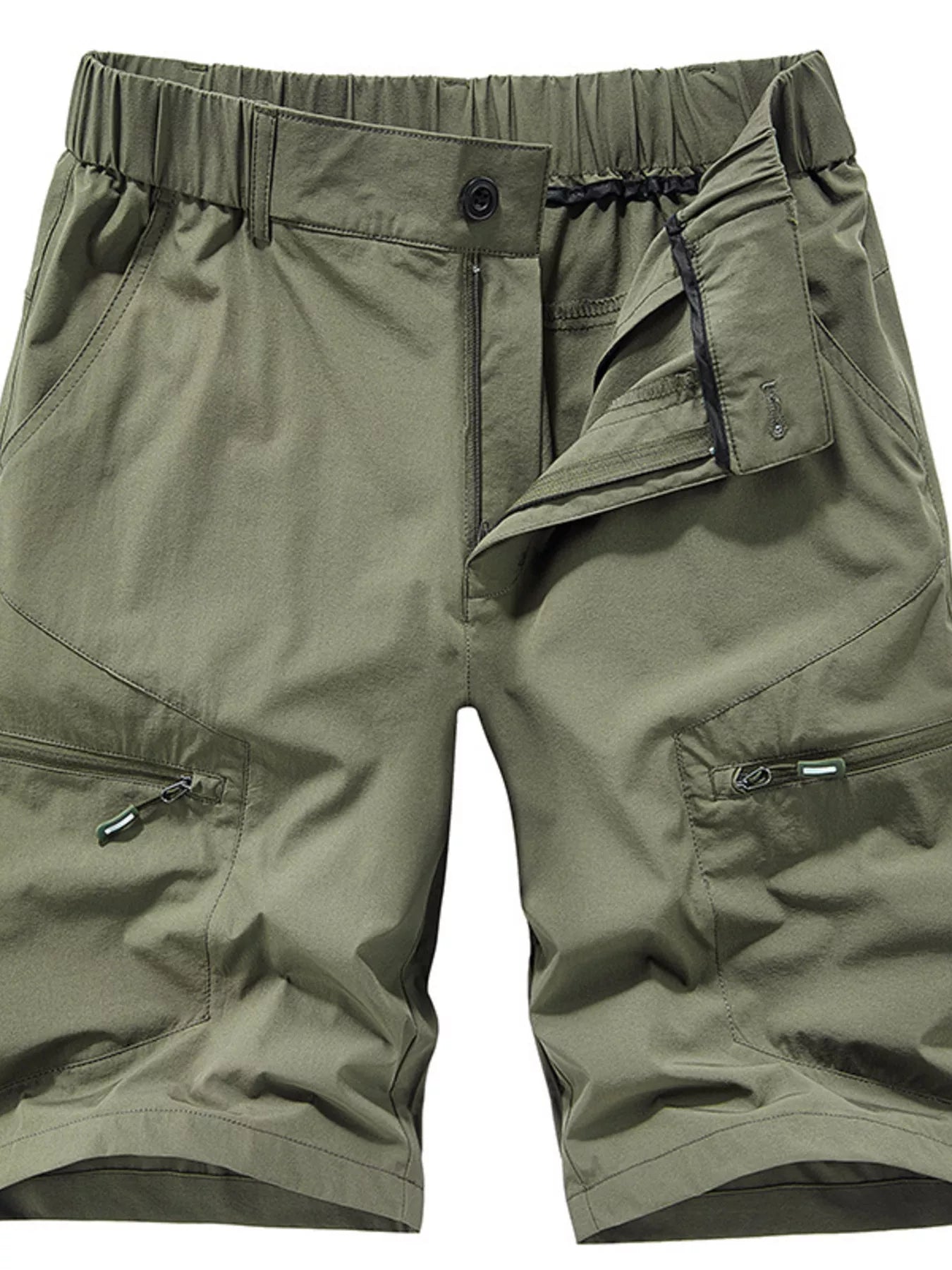 Men's Plus Size Zipper Pocket Outdoor Shorts