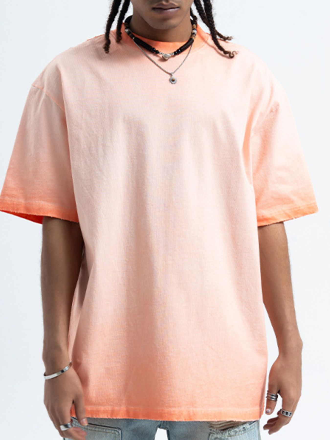 Men's Vintage Wash Round Neck T-Shirt