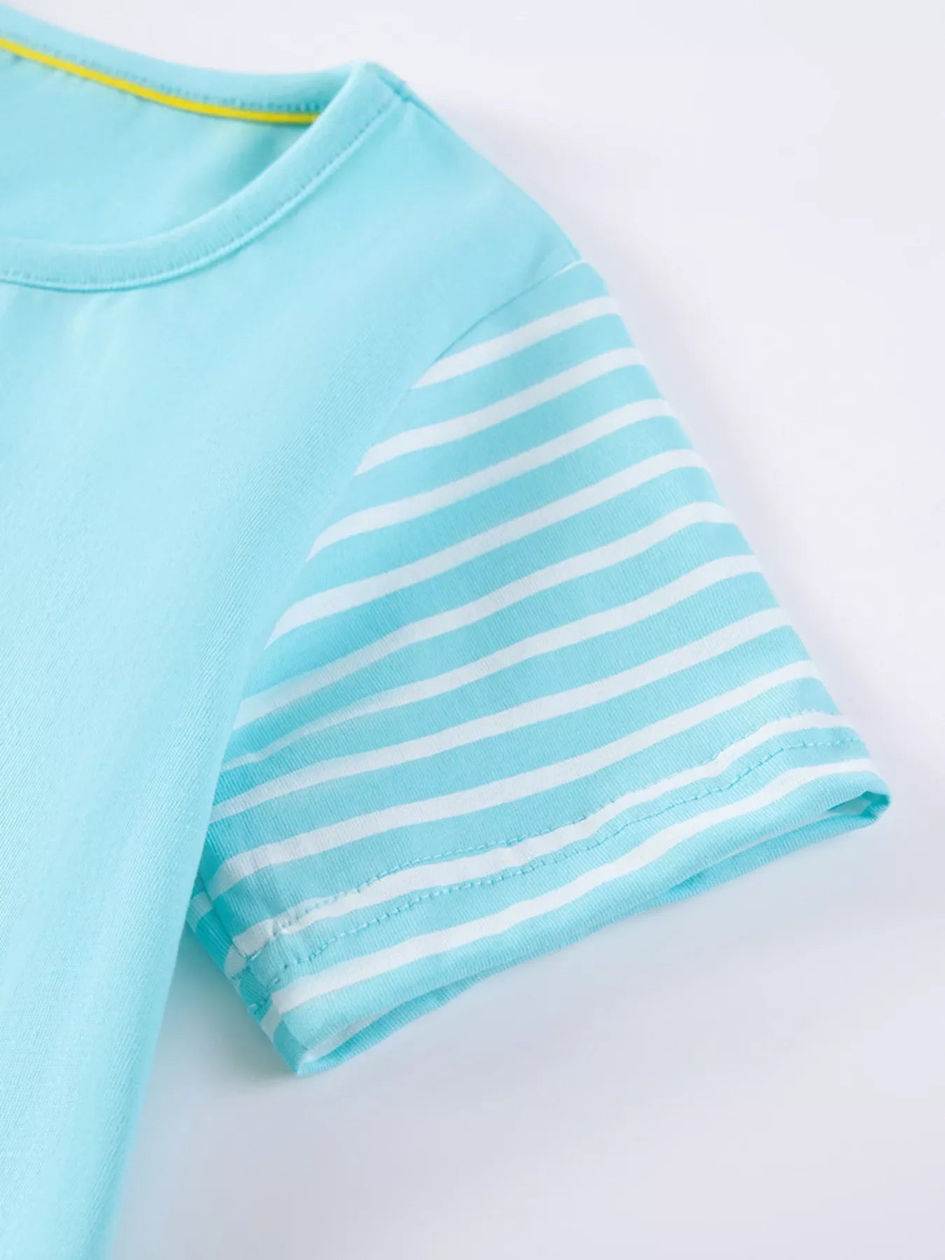 Children's Bunny Striped Sleeve Casual Dress