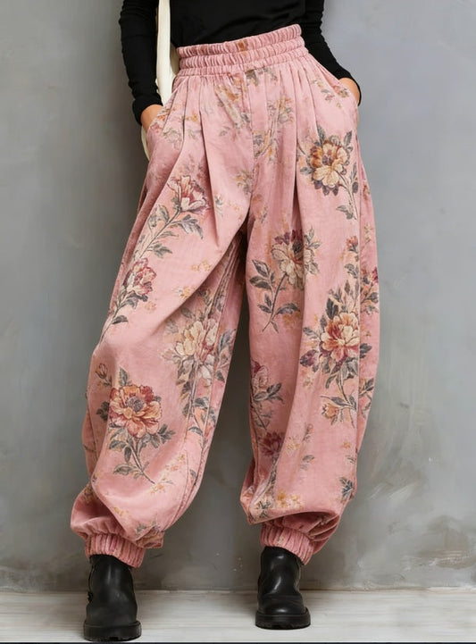 Ethnic Style Loose Lantern Pants