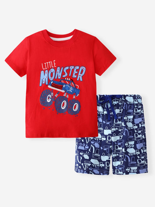 Children's Graphic Short Sleeve Tee and Shorts Set