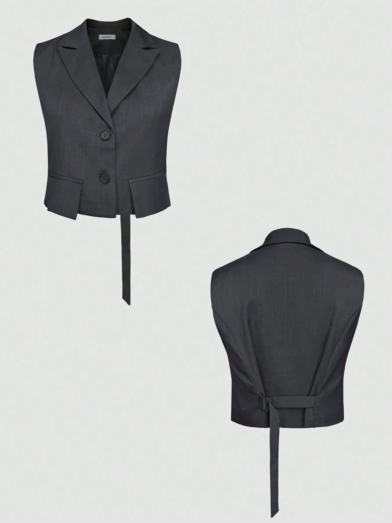 Button Up Sleeveless Top and Pants Set