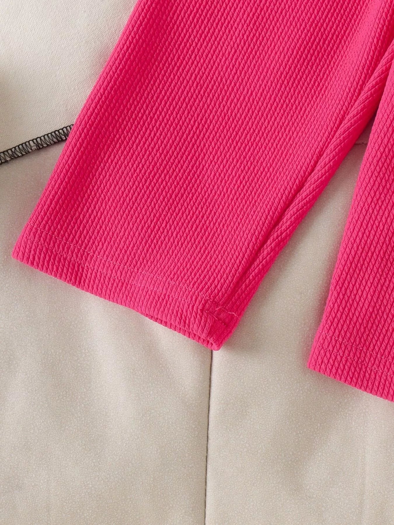 Children's Ribbed Bow Tank Top and Pants Set