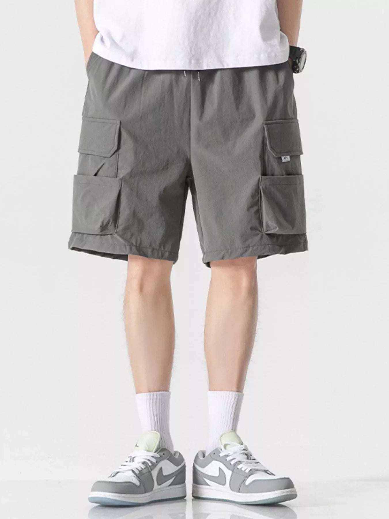 Men's Plus Size Loose Fit Cargo Shorts